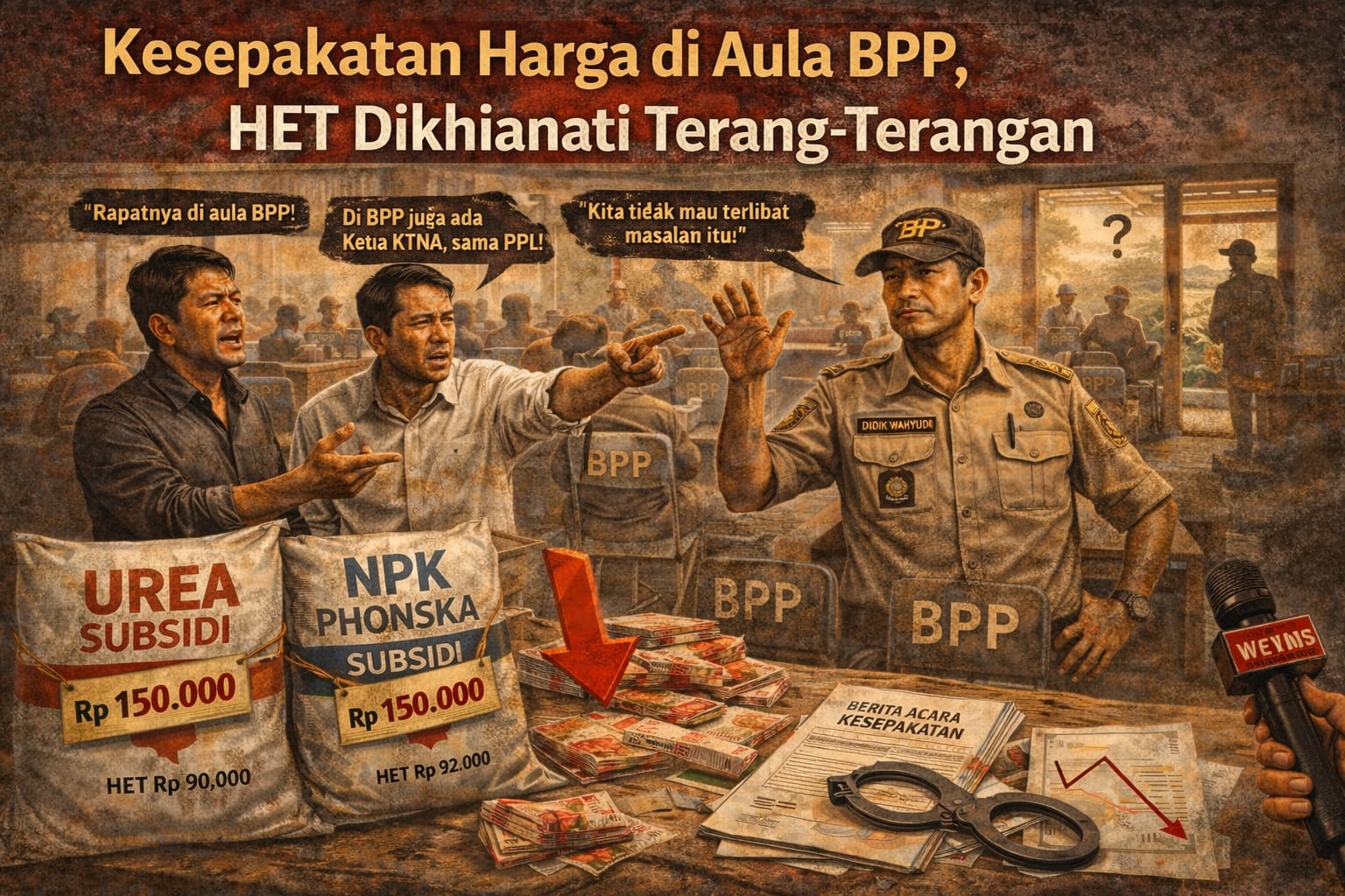 Siapa Bohong? BPP Bantah Terlibat, KTNA dan Kios Sebut Musyawarah Digelar di Aula BPP