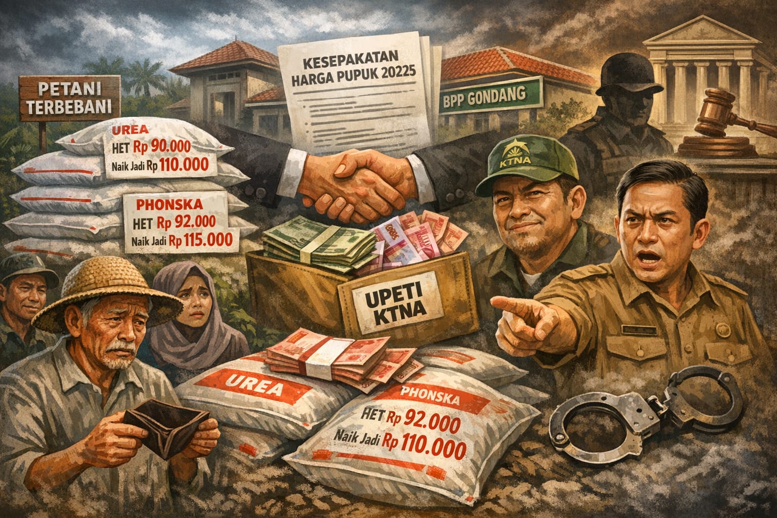 Kesepakatan Gelap Pupuk Subsidi di Gondang Diduga Bebani Petani