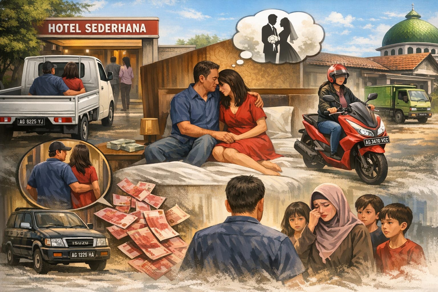 Oknum Pria Beristri dan Janda di Nganjuk Kedapatan Masuk Hotel Bersama