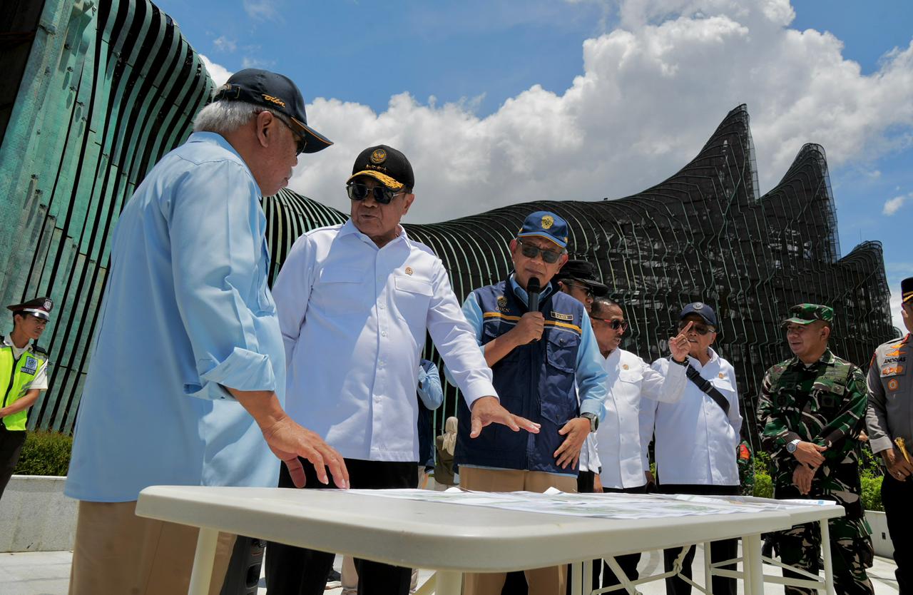 Menko Polkam Tinjau Progres Pembangunan IKN