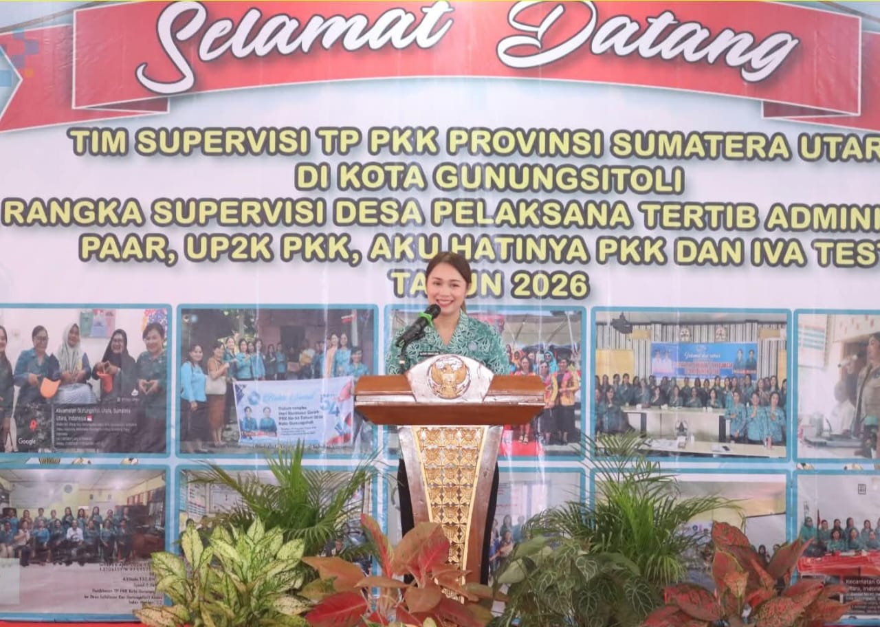 Ketua TP PKK Kota Gunungsitoli Sambut Supervisi PKK Provinsi Sumatera Utara
