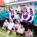 Ketum Posyandu Tri Tito Karnavian Dorong Pemulihan Warga Huntara Aceh Utara Lewat Bantuan Sosial dan Senam Sehat