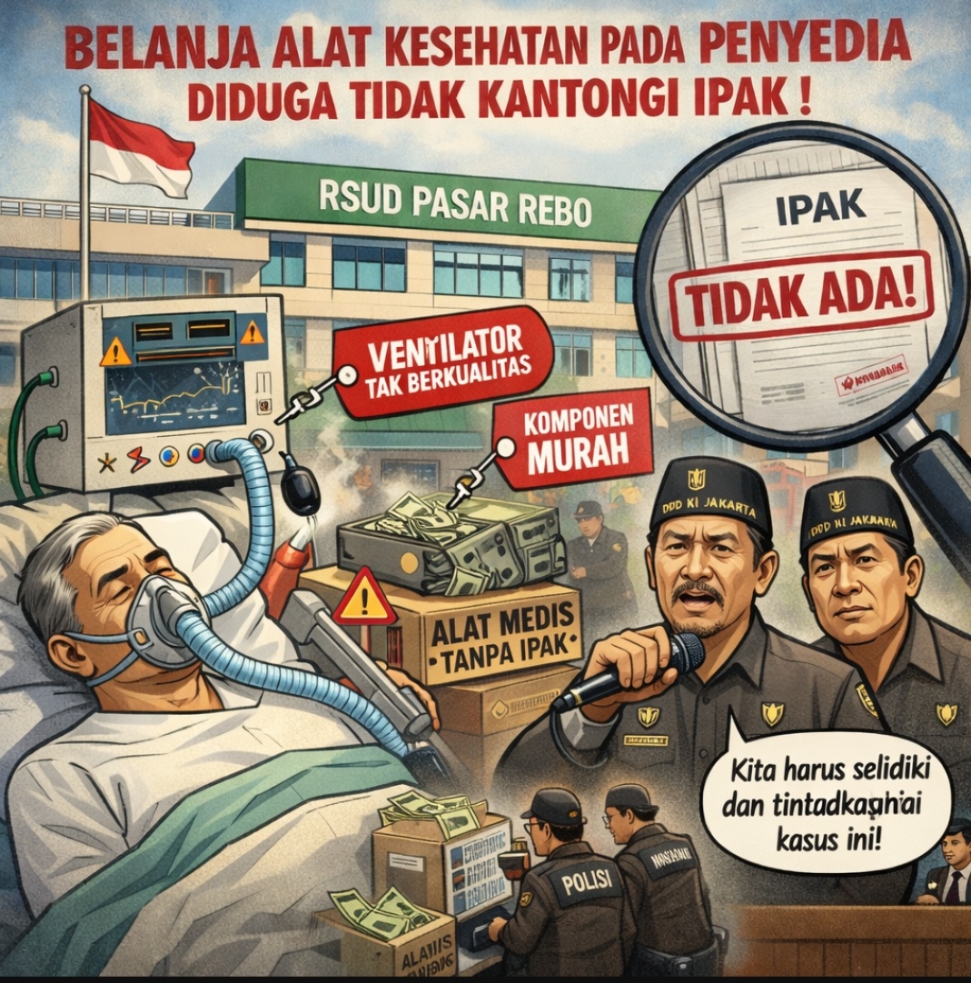 Diguga Vendor tidak Kantongi IPAK, Alkes Ventilator yang Digunakan RSUD Pasar Rebo, Patut Diperiksa