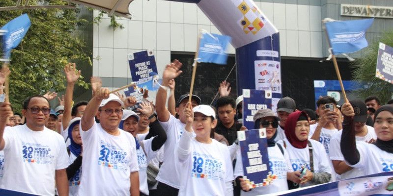 Meriahkan World Press Freedom Day 2026, Insan Pers Jalan Santai Lawan Hoaks