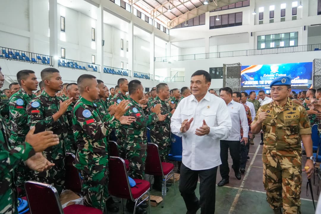 Menko Polkam Tekankan Disiplin dan Kesiapan Prajurit Satgas Garuda UNIFIL ke Lebanon