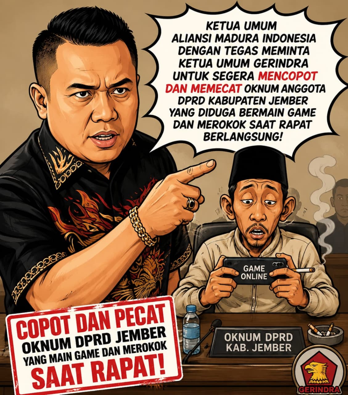AMI Desak Prabowo Copot Oknum DPRD Jember yang Viral Saat Rapat Stunting