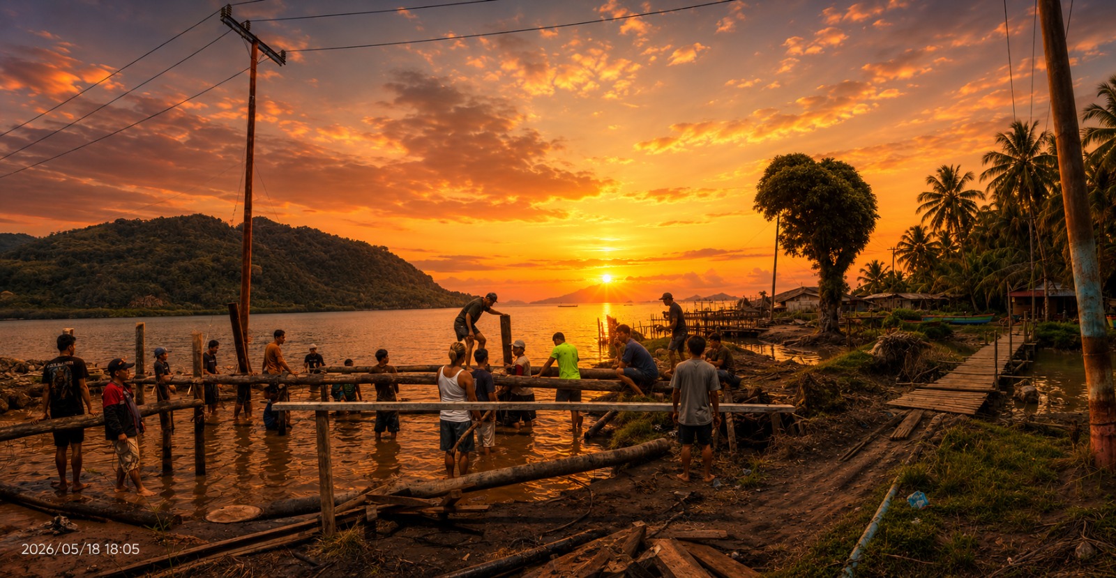 https://bintasara.com/Warga Sigubo Perbaiki Jembatan