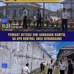 Deteksi Dini Gangguan Kamtib, Ka.KPR Rutan Humbang Hasundutan Kontrol Area Beranggang