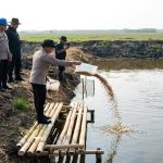 Dukung Ketahanan Pangan, Polda Metro Jaya Tebar 15 Ribu Benih Bandeng dan 150 Ribu Udang Vaname di Muaragembong, Perkuat Ketahanan Pangan