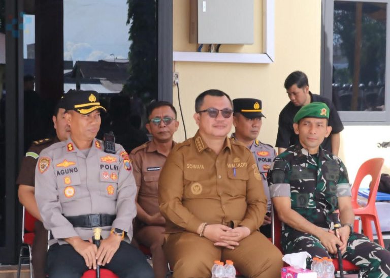 Polres Nias Apel Gelar Pasukan Operasi Kepolisian Kewilayahan dan Sispamkot, Walkot Gusit Ikut Hadir