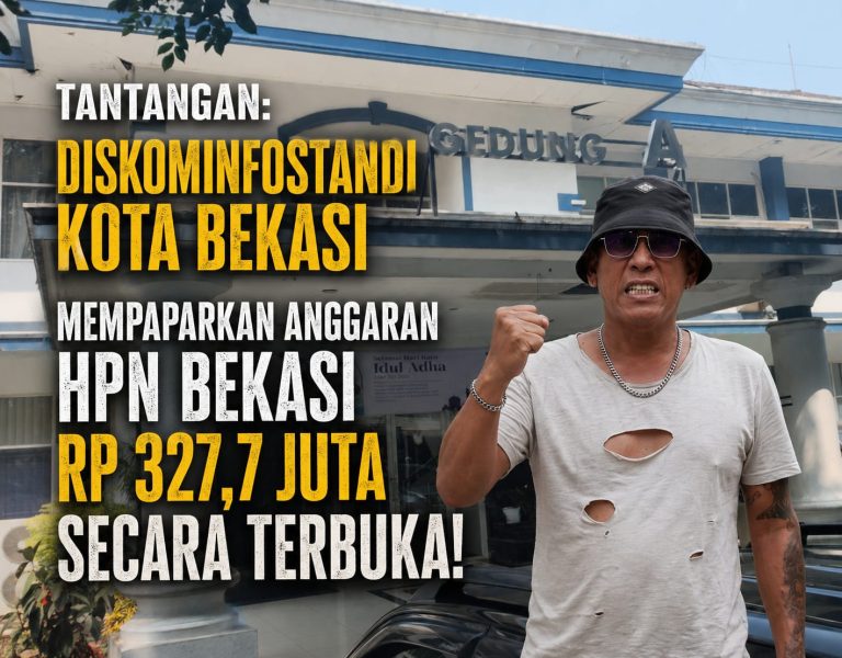 Aktivis Bekasi, Frits Saikat Tantang Diskominfostandi Buka Audit Publik Terkait Kejanggalan Anggaran Kontrak EO HPN Rp327,7 Juta