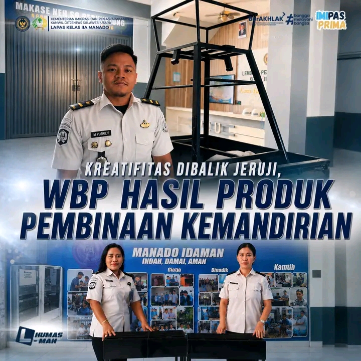 Kreativitas WBP Lapas Manado Hasilkan Produk Unggulan Bernilai Ekonomi Nyata