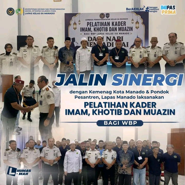 Lapas Manado Cetak Kader Imam WBP Lewat Sinergi Pembinaan Keagamaan