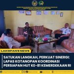 Perkuat Sinergi, Lapas Kotanopan Matangkan Persiapan HUT RI Ke-81