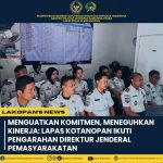 Kalapas Kotanopan dan Jajaran Mengikuti Pengarahan Dirjenpas Secara Virtual