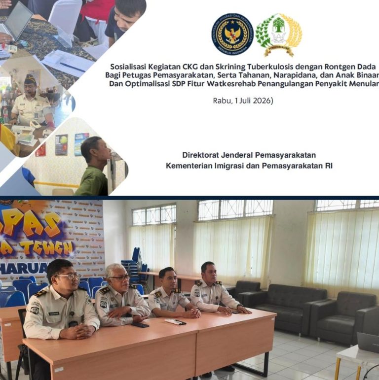 Bapas Muara Teweh Perkuat Deteksi Dini Tuberkulosis Demi Layanan Pemasyarakatan Sehat