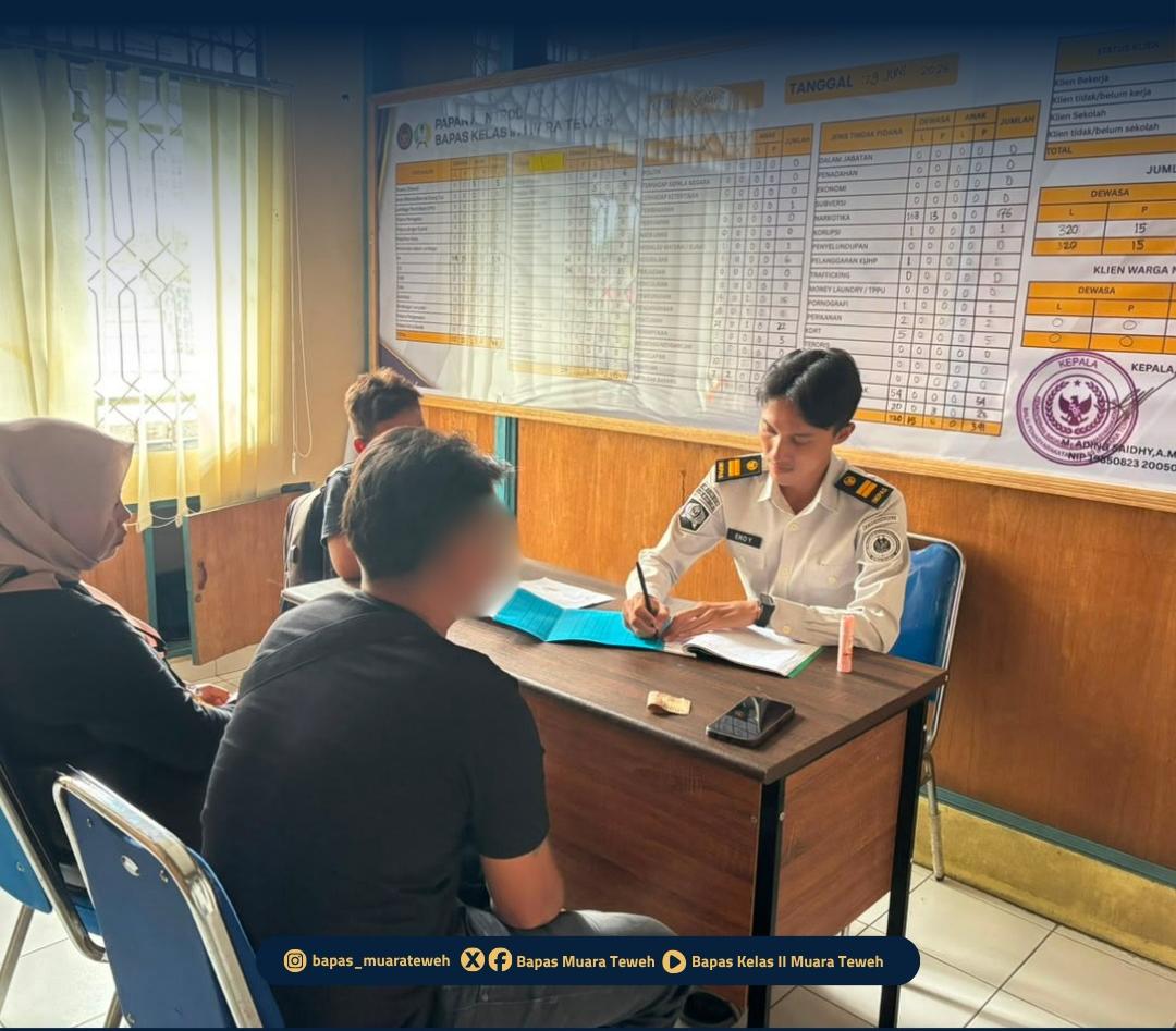 Bapas Muara Teweh Optimalkan Pembimbingan Klien Integrasi Melalui Wajib Lapor Berkala