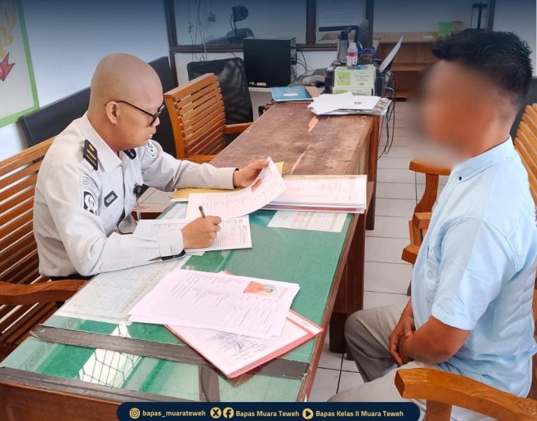 PK Bapas Muara Teweh Perkuat Pembimbingan Klien Lewat Litmas