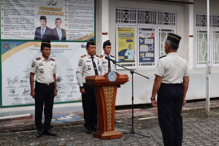 Peringati HAN 2026, Lapas Muara Teweh Gelar Upacara Bendera