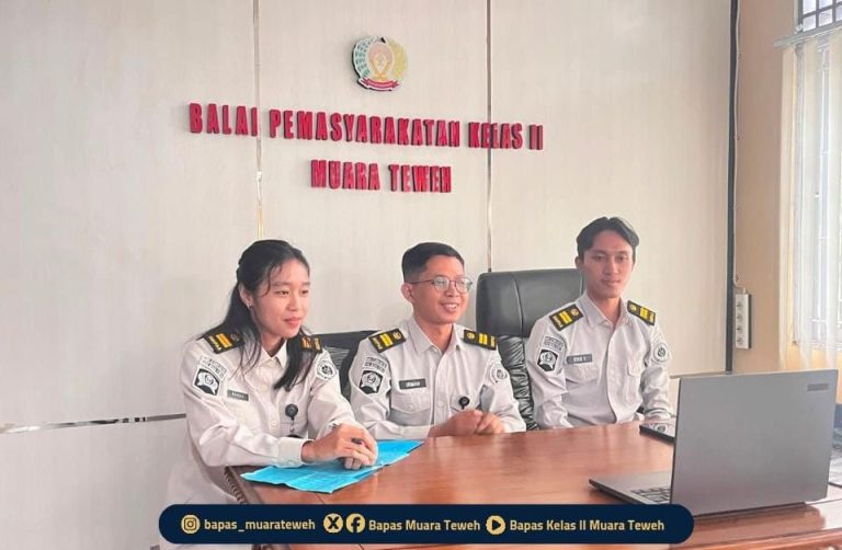 PK Bapas Muara Teweh Ikuti Sidang TPP Rutan Buntok, Bahas Remisi dan Usulan Reintegrasi