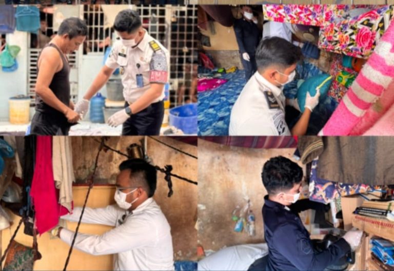 Mencegah Gangguan Kamtib, Petugas Lapas Kotapinang Lakukan Penggeledahan Kamar Hunian