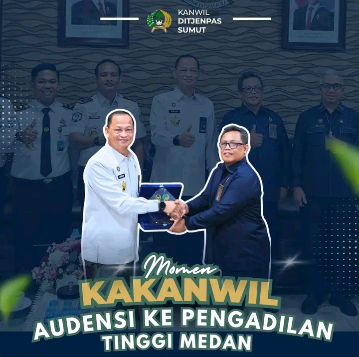 Kakanwil Ditjenpas Sumut Perkuat Sinergi Strategis Bersama Pengadilan Tinggi Medan