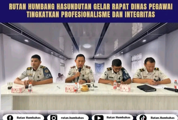 Tingkatkan Profesionalisme dan Integritas, Rutan Humbang Hasundutan Gelar Rapat Dinas Pegawai
