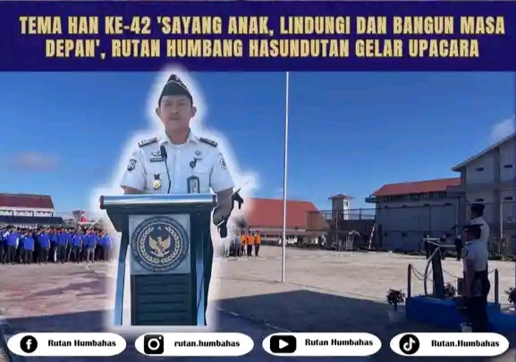 HAN Ke-42, Rutan Humbang Hasundutan Gelar Upacara dengan Khidmat