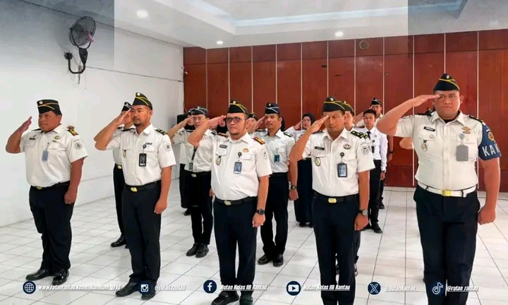Rutan Rantau Ikuti Apel Bersama Juli 2026 Kemenko Hukum, HAM, dan Imipas Secara Virtual