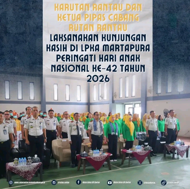 Karutan Rantau dan Ketua PIPAS Berbagi Semangat untuk Anak Binaan di LPKA Martapura
