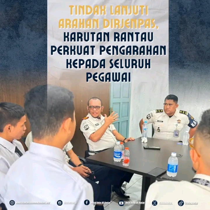 Tindak Lanjuti Arahan Dirjenpas, Karutan Rantau Perkuat Integritas Seluruh Pegawai