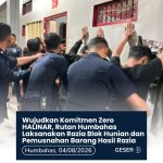 Wujudkan Komitmen Zero HALINAR, Rutan Humbahas Laksanakan Razia Blok Hunian dan Pemusnahan Barang Hasil Razia
