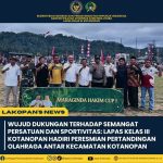 Wujud Dukungan, Lapas Kotanopan Hadiri Peresmian Pertandingan Olahraga Antar Kecamatan Kotanopan