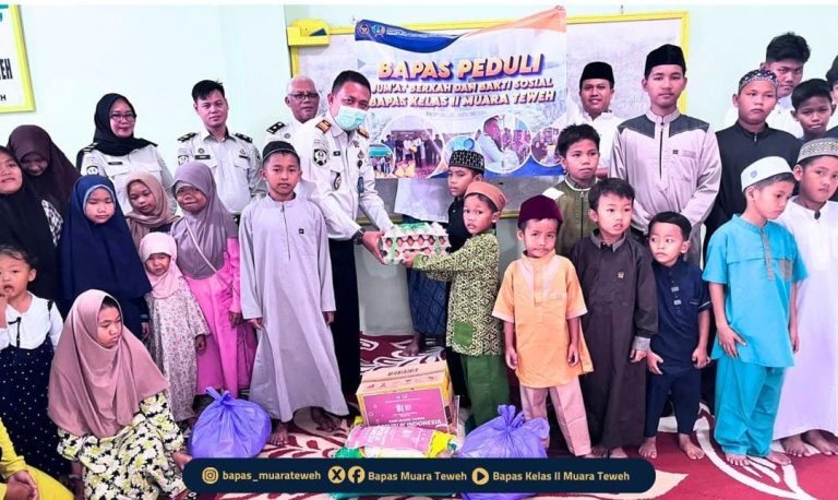 ‎Sambut HUT RI ke 81, Bapas Muara Teweh Gelar Bakti Sosial ke Panti Asuhan
