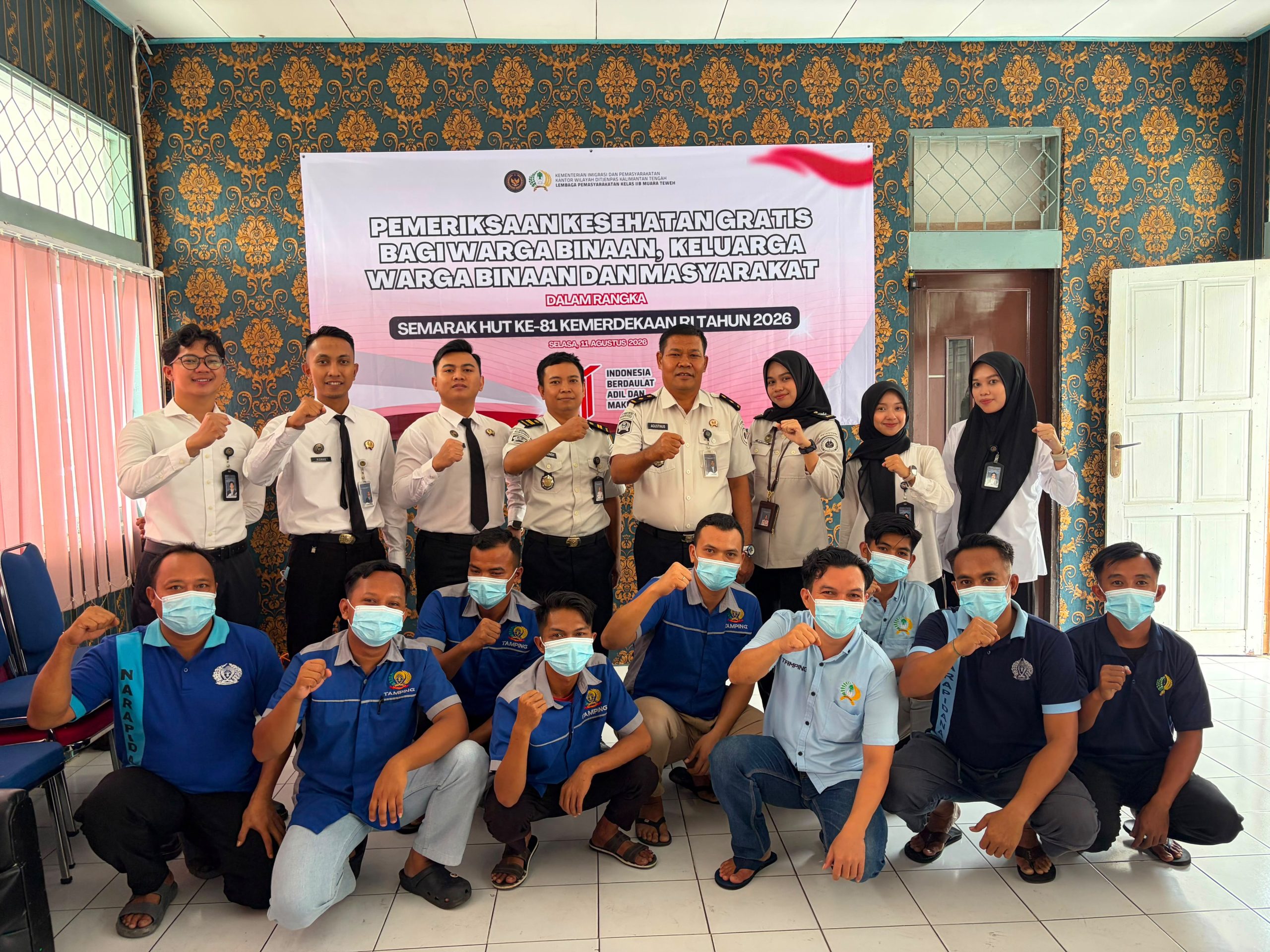 Lapas Muara Teweh Peduli Kesehatan, Gelar Pemeriksaan Gratis untuk Warga Binaan dan Masyarakat