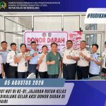 Sambut HUT RI ke-81, Jajaran Rutan Kelas IIB Sidikalang Gelar Aksi Donor Darah di PMI Dairi
