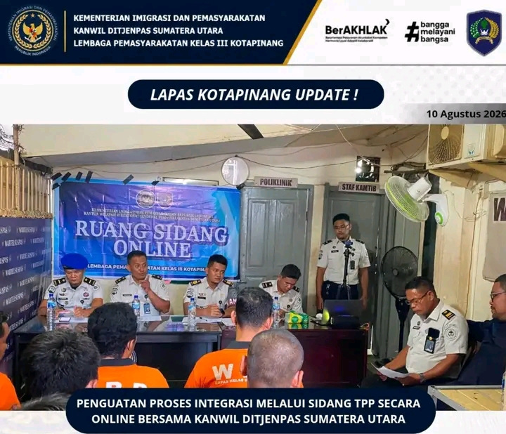 Hak Integrasi, Lapas Kotapinang Laksanakan Sidang TPP bagi WBP
