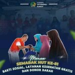 Semarak HUT ke-81 Kemerdekaan RI, Kanwil Ditjenpas Sumut Gelar Bakti Sosial, Layanan Kesehatan Gratis, dan Donor Darah