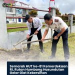 Semarak HUT ke-81 Kemerdekaan RI, Rutan Humbang Hasundutan Gelar Giat Kebersihan