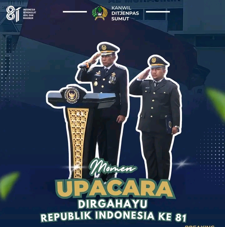 Semarak HUT ke-81 RI, Kanwil Ditjenpas Sumut Teguhkan Semangat Pengabdian