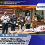 Rutan Sidikalang Hadiri Pemusnahan Barang Bukti Narkotika dan Lainnya di Kejari Dairi