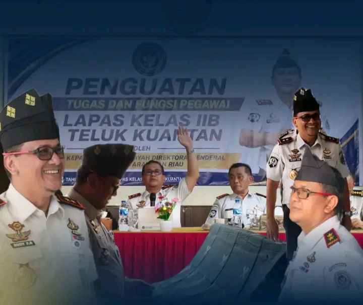 Kakanwil Ditjenpas Riau Berikan Penguatan Tugas dan Fungsi kepada Pegawai Lapas Teluk Kuantan