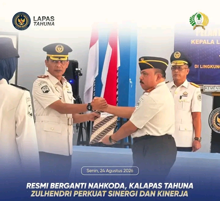 Nahkoda Baru, Zulhendri Gantikan Yosef Leonard Sihombing Sebagai Kalapas Tahuna