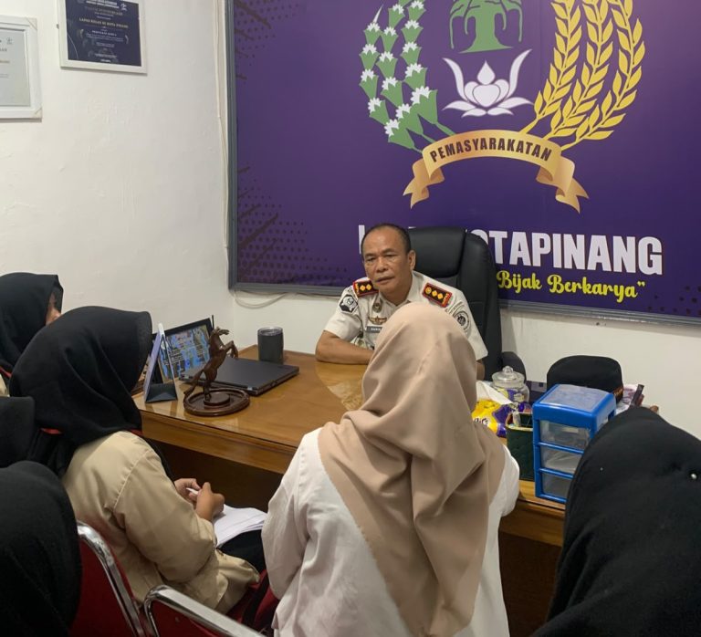 Lapas Kotapinang Terima 6 Orang Siswa SMK Raudhatul Islamiyah Simatahari untuk PKL