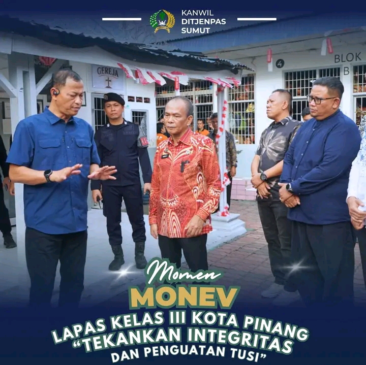 Tinjau Lapas Kotapinang, Kakanwil Ditjenpas Sumut Tekankan Integritas dan Penguatan Tusi