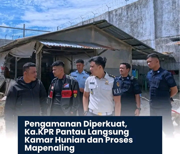 Pengamanan Diperketat, Ka.KPR Rutan Humbang Hasundutan Pantau Langsung Kamar Hunian dan Proses Mapenaling