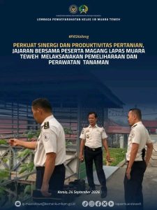 Kalapas Muara Teweh Tinjau Lahan Pertanian, Produktivitas Terus Digenjot