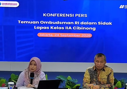 Ombudsman RI Gelar Konferensi Pers Dugaan Temuan Bangunan Kluster Mewah di Lapas Cibinong