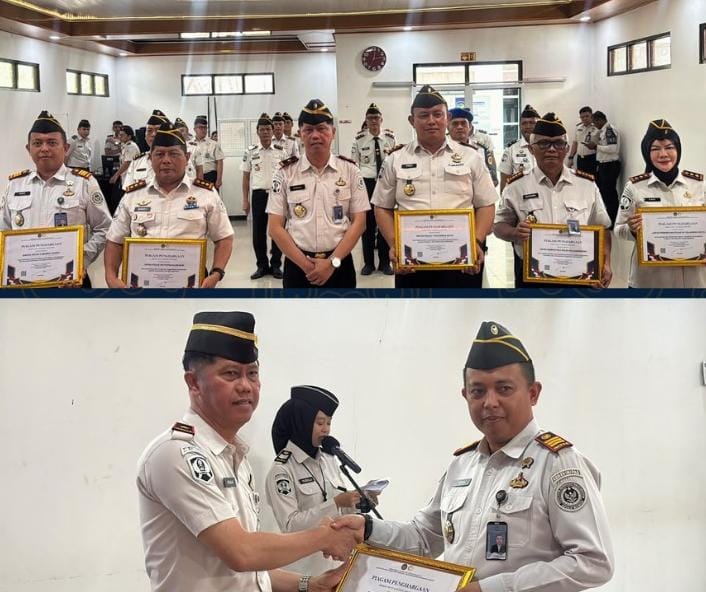 Di Apresiasi, Kepala Bapas Muara Teweh Terima Piagam Penghargaan