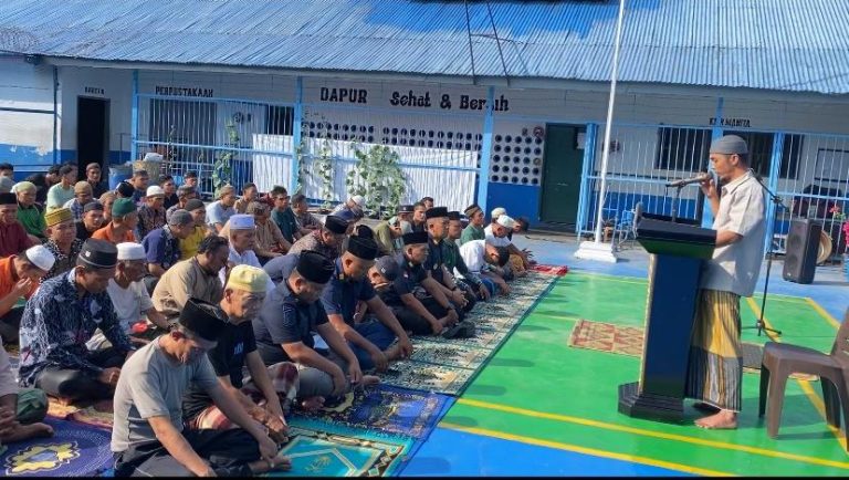 Lapas Gunungtua Gelar Shalat Istisqa, Pegawai dan WBP Memohon Turunnya Hujan